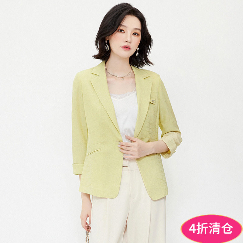 2025年秋装Outlets专柜正品 ZU系列气质通勤高级感纯色西装外套女