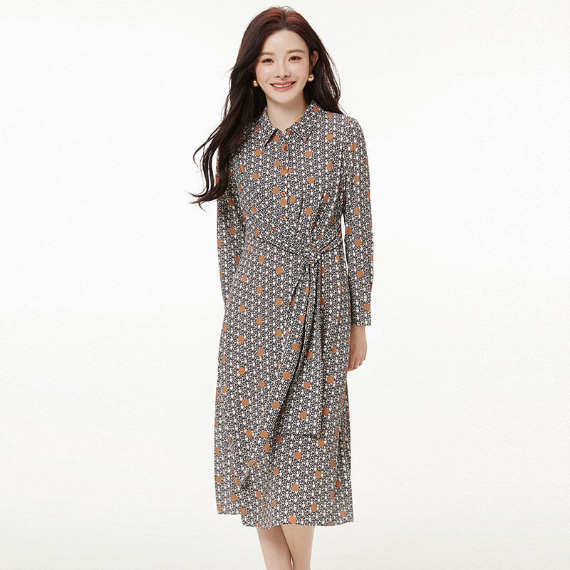 Outlets专柜撤柜正品 LR秋装2025新款时髦碎花中长裙可开扣连衣裙,女装/女士精品,连衣裙,淘宝优惠券,粉丝福利购,淘宝优惠卷