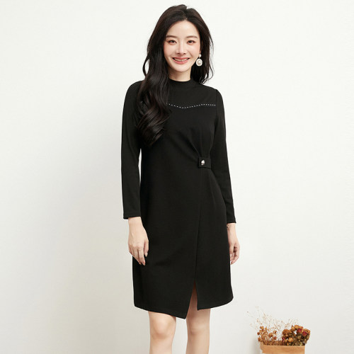 简约微弹气质连衣裙女