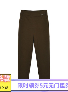 2025年冬装Outlets专柜 高端LD系列松紧腰长裤微弹铅笔裤休闲裤女