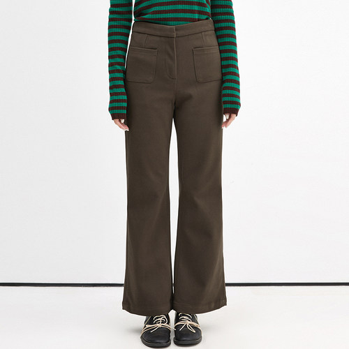 松紧腰长裤修身休闲裤