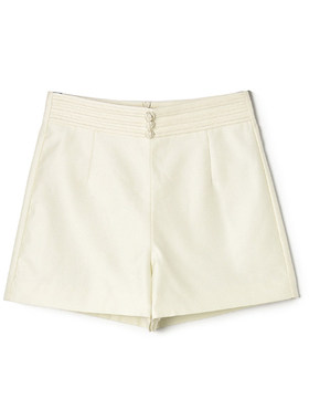 奥莱专柜品牌撤柜正品 CC春装新款 简洁气质通勤短裤高腰休闲裤女