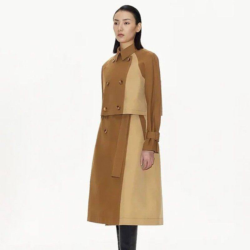 奥莱专柜品牌撤柜正品 ZQ春装新款 短款外套+长款背心裙两件套装