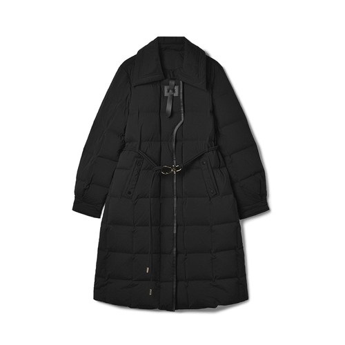 长款单排扣百搭外套羽绒服