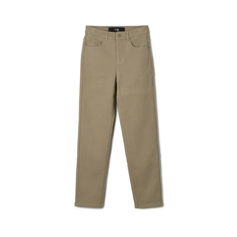 2025年冬Outlets正品 高端LD系列简约加绒长裤时尚铅笔裤牛仔裤女