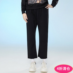 休闲裤 Outlets专柜撤柜正品 棉质直筒九分裤 深圳南油NY春装 女 新款