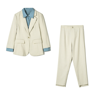 汉货精品HH秋装 两件套装 新款 长裤 女 假两件外套 奥莱专柜撤柜正品