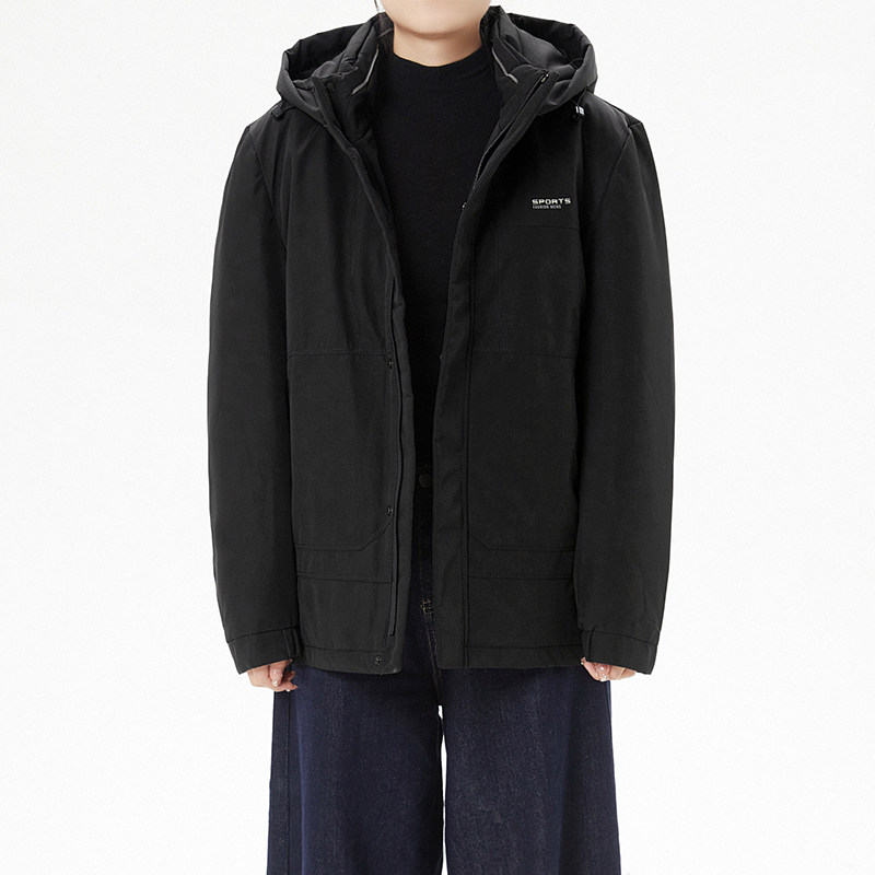 2025年冬装Outlets专柜 高端男装JKN 时尚潮流防风保暖连帽羽绒服