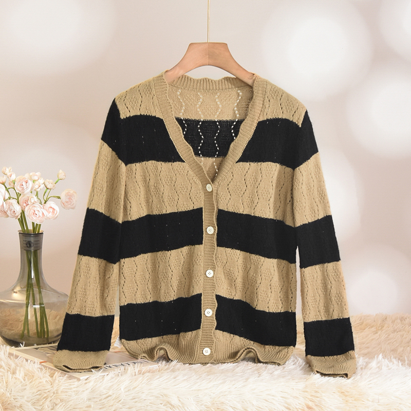 开衫100~羊毛微弹毛衣