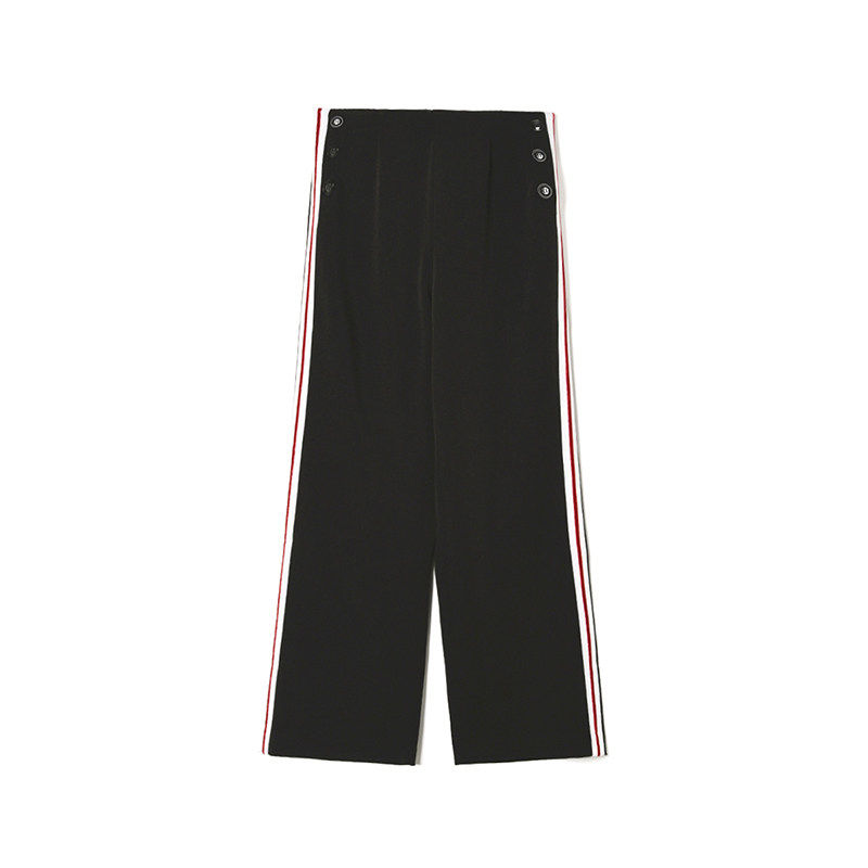 Outlets专柜撤柜正品 深圳南油NY春装新款运动风高腰长裤休闲裤女