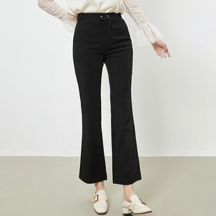 2025年秋装Outlets专柜 高端NH系列简约通勤长裤高腰显瘦休闲裤女