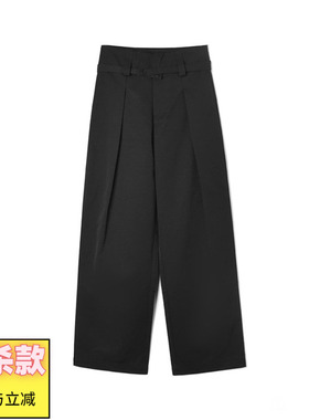 奥莱专柜撤柜正品 深圳南油CV春装新款 梨型显瘦长裤高腰休闲裤女