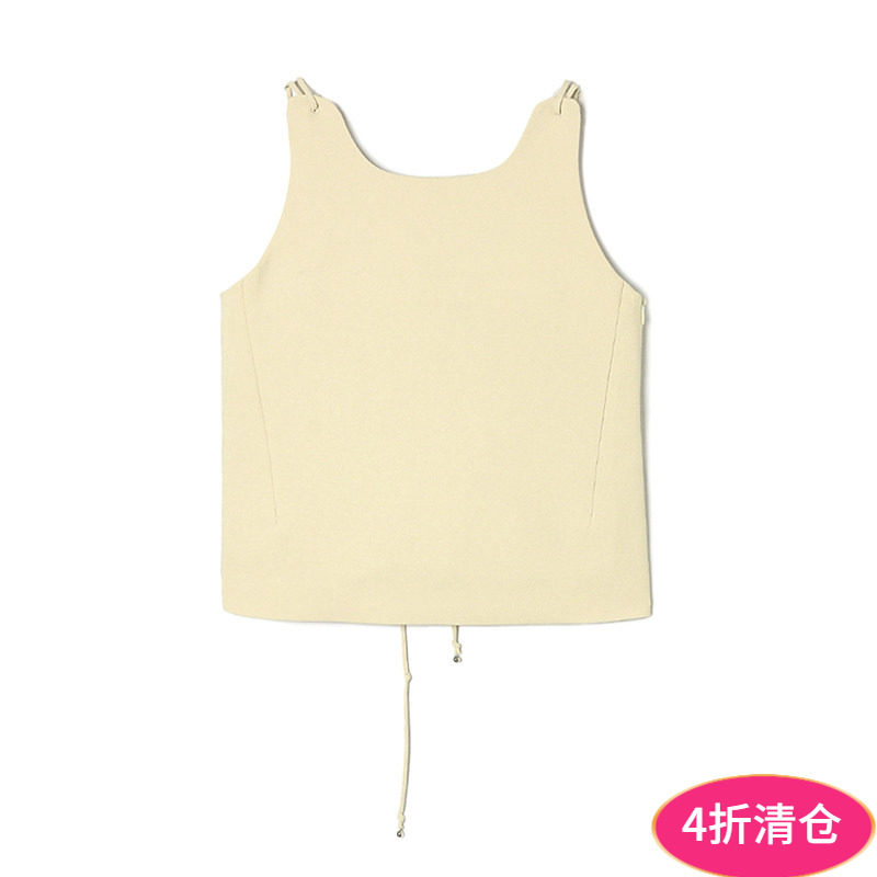 设计感上衣无袖背心吊带