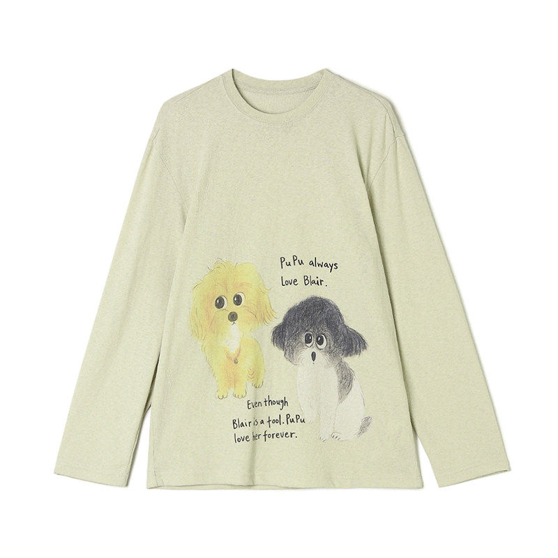 Outlets专柜撤柜正品深圳南油NY春装新款趣味图案上衣中长款T恤女