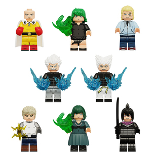 中国积木第三方日漫一拳超人系列邦古吹雪益智拼插积木人仔小玩具