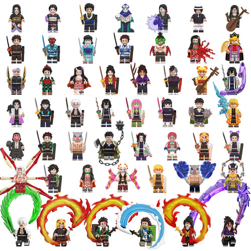 中国积木鬼灭之刃继国缘一小人仔