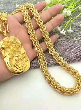 越南沙金仿真首饰品久不掉色项链
