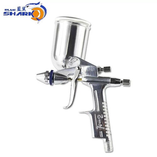 台湾蓝鲨喷枪F2高雾化油漆喷枪玩具模型喷嘴0. 5小喷枪工艺品修补