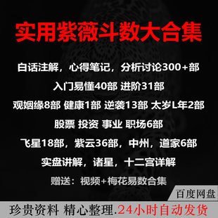 紫薇斗数合集大全飞星派中州派原版古籍古本PDF电子版电子书无删