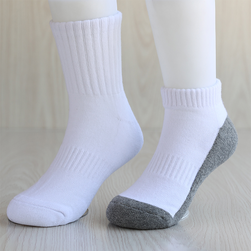 儿童白袜子男童纯棉白袜毛巾袜