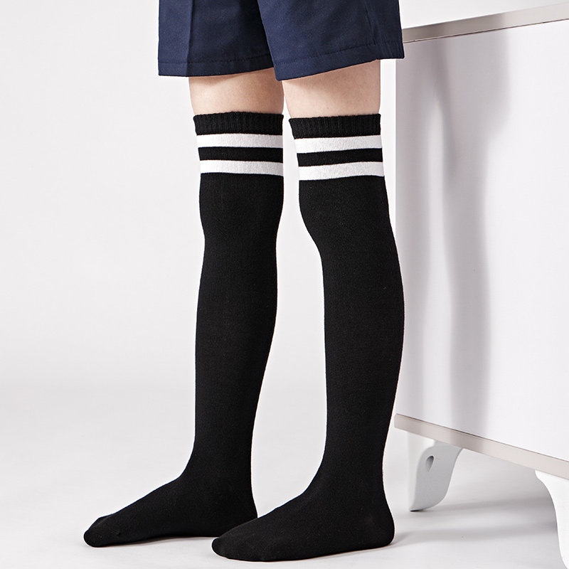 儿童长筒袜春秋款棉袜男童足球运动袜女童过膝袜高筒长袜学生袜子