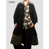 新款 DIMPLE秋季 山系户外中性原创拼接撞色风衣休闲百搭过膝大衣