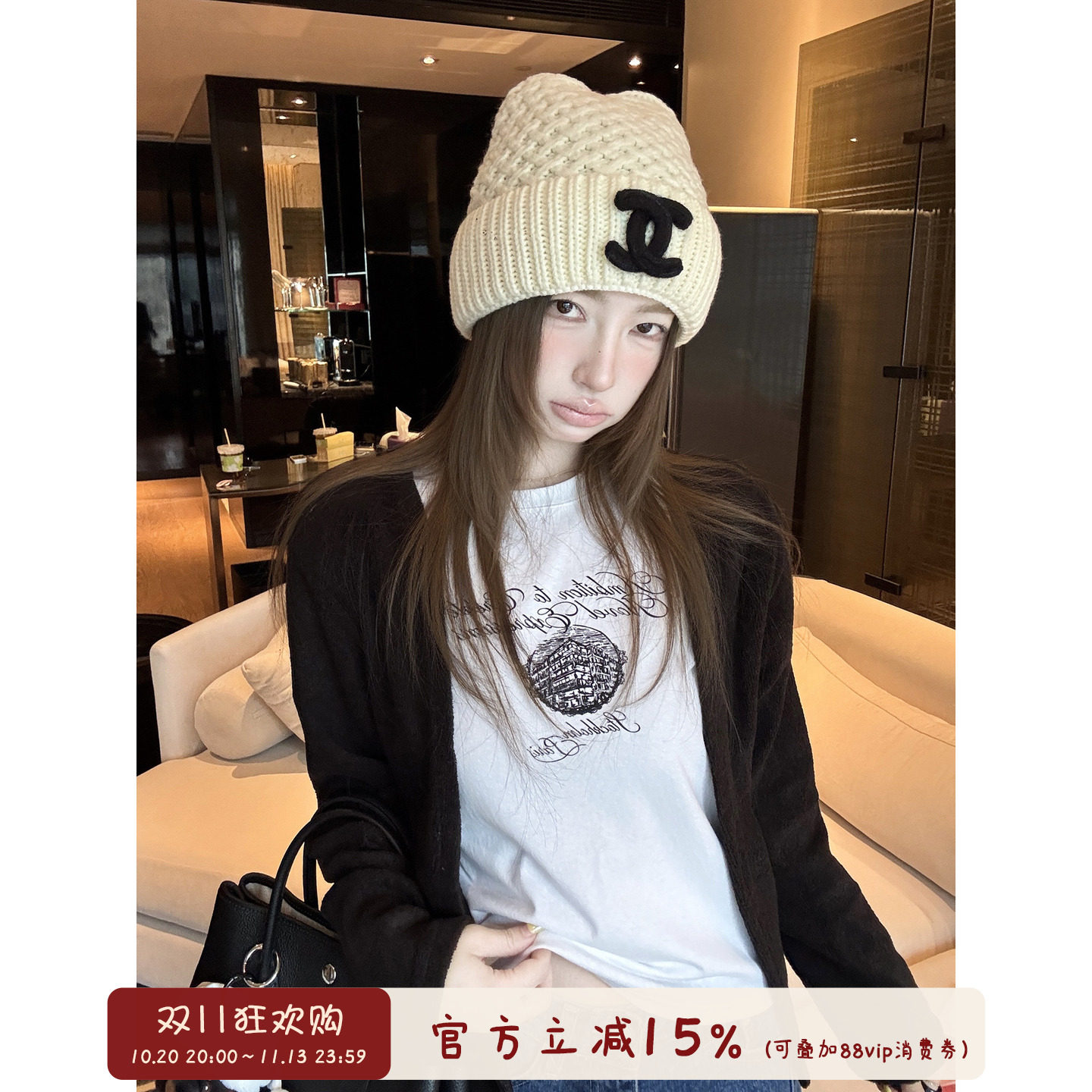 oooodd  简约纯色百搭chic轻薄针织开衫韩女慵懒松弛感秋冬小外套