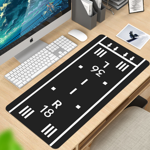 飞机跑道鼠标垫民航机场停机坪桌垫超大号创意滑鼠键盘垫子可定制