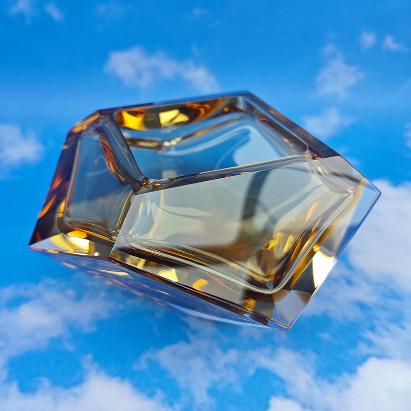 钻石款轻奢高端彩色烟灰缸办公室西餐厅会所别墅品质家居装饰