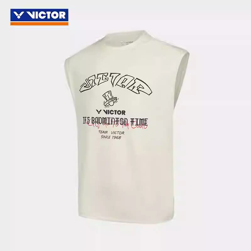 VICTOR/威克多胜利羽毛球服针织透气吸汗无袖训练比赛速干T-50028