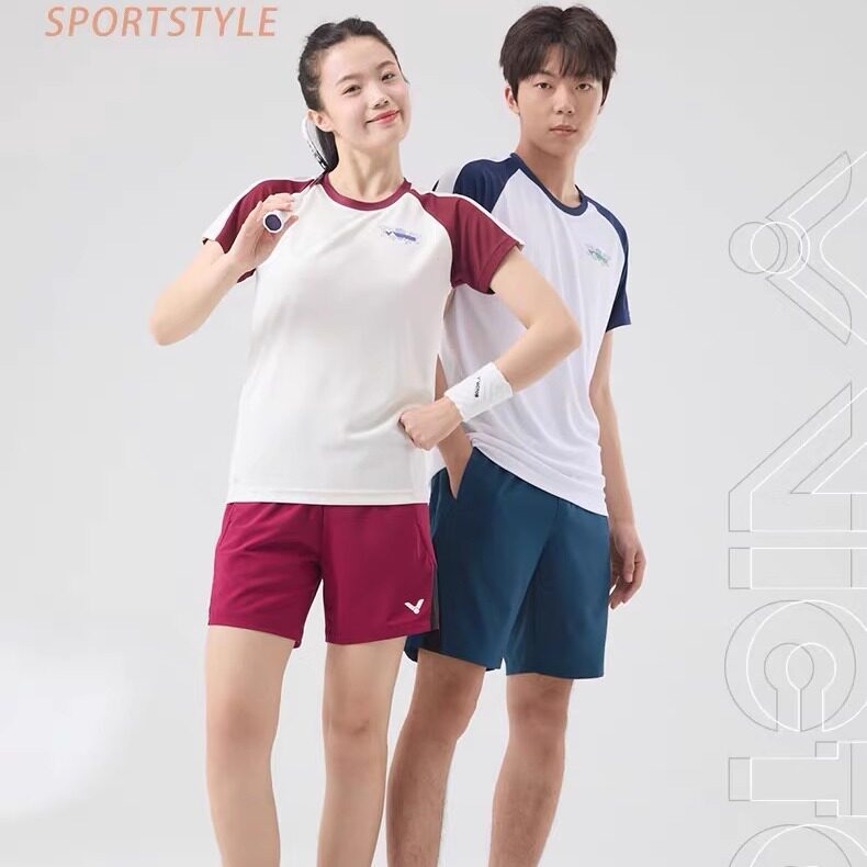 VICTOR/威克多胜利羽毛球服男女款运动短裤吸湿排汗梭织裤R-55206