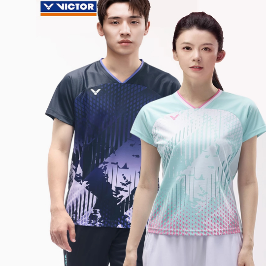 威克多VICTOR胜利羽毛球短袖男女款上衣速干透气T-51010C