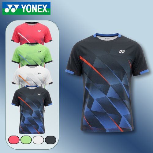 YONEX/尤尼克斯羽毛球服短袖速干透气圆领运动波点渐变上衣-3471