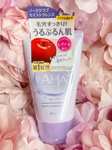 日本BCL AHA果酸洗面奶高保湿版去黑头清洁毛孔洁面膏去角质120g