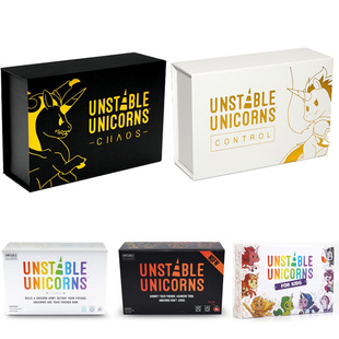 Game独角兽桌游五版 Card 本英文卡牌游戏 unicorns Unstable
