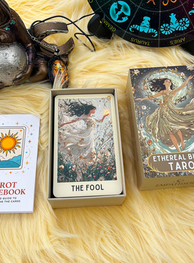 12X7cm Ethereal Bloom Tarot小清新飘渺绽放塔罗牌英文卡牌游戏