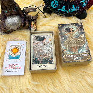 12X7cm Ethereal Bloom Tarot小清新飘渺绽放塔罗牌英文卡牌游戏