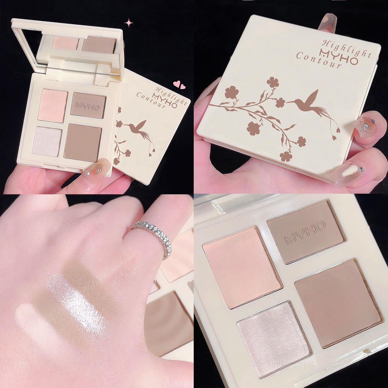 【娜娜同款】大卫艺术四色高光修容一体盘综合盘哑光提亮阴影鼻影,彩妆/香水/美妆工具,隔离/妆前/素颜霜,淘宝优惠券,粉丝福利购,淘宝优惠卷