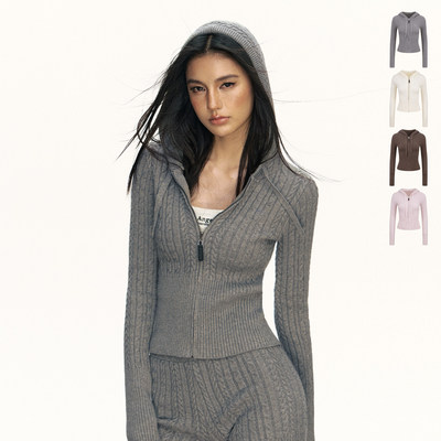 Arisem美式复古连帽针织