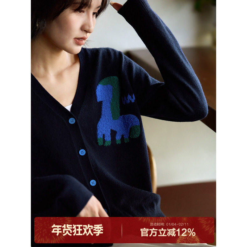 小马儿 pony仔 毛衣｜意大利工艺羊毛羊绒针织开衫上衣秋季新款