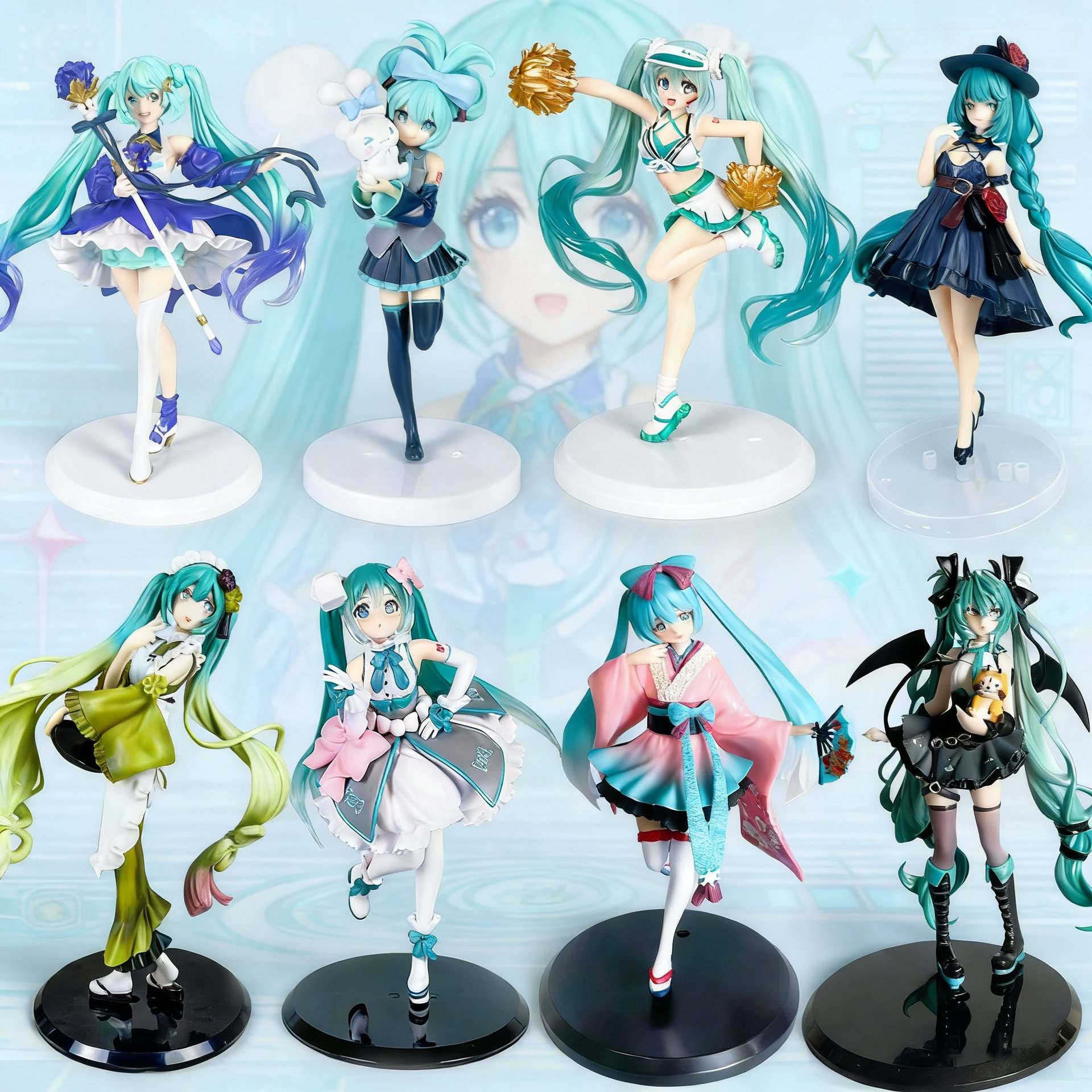 初音未来手办动漫月野兔美少女缘3D模型摆件