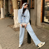 春装现货重工绣花卫衣裤子两件套装202-2508-P185K298，女装套装/套裙，浙宝202