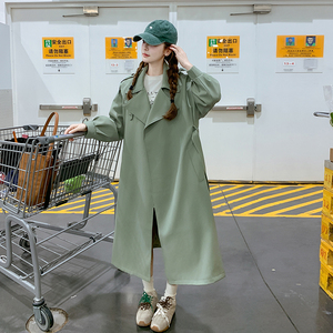 现货 秋装 经典款韩版中长款休闲风衣外套女 202-2518-P160-控238，女装风衣，浙宝202