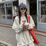 春装现货休闲宽松印花卫衣+裤子两件套套装202-2530-P165控268，女装套装/套裙，浙宝202