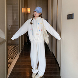 春装现货重工绣花卫衣+裤子两件套套装202-2503-P185-K298，女装运动套装，浙宝202