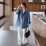 现货秋装新款韩版宽松复古牛仔外套女202-2597-P155K228，女装短外套，浙宝202