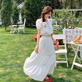 森系轻薄上衣高腰半身裙套装女2025夏季新款设计感甜美减龄两件套，商品下架区，浙宝202