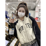 春装现货韩版绣字棒球服学生夹克外套女202-686-P145控238，女装短外套，浙宝202
