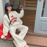 春装现货休闲宽松印花卫衣+裤子两件套套装202-2530-P165控268，女装套装/套裙，浙宝202