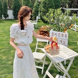 森系轻薄上衣高腰半身裙套装女2025夏季新款设计感甜美减龄两件套，商品下架区，浙宝202